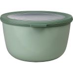 CetKing - Multi Bowl Cirqula Round - Kapaklı Saklama Kabı - Buzdolabı Için Hava Geçirmez Saklama Kutusu ve Mikrodalga Fırın Kabı Olarak Uygundur - 2000 ml - Nordic Sage