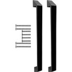 CetKing Mutfak ve Banyo Dolabı Kapakları ve Çekmeceler Için Metal Kulp Paslanmaz Alüminyum Mobilya Dolap Kulbu 192MM Mat Siyah 2 Adet