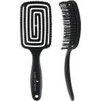 CetKing Of Myth - LOM1271 Üç Boyutlu Esnek Saç Açma ve Tarama Fırçası, Flexible Pro Brush (Siyah)