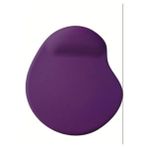 CetKing Oval Bilek Destekli Kum Desen Tip Kaymaz Taban Optik Bilgisayar Notebook Mouse Pad Maus Pad 17,5X21,5CM (Mor) - Altın