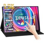 CetKing P16KT 16'' 2560X1600 144Hz 2k Ads-Ips Panel Type-C 100% Srgb 500CD/M² Dokunmatik, Taşınabilir Monitör (ZL-P16KT)