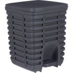 CetKing Palm Pedallı Çöp Kovası, Antrasit/gri, 9 Lt