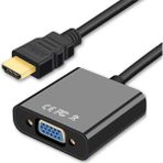 CetKing Plus PX-1240S Dijital HDMI To VGA 30CM Görüntü Çevirici Aparat Siyah