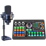 CetKing Podcast Mikrofon Ses Kartı Kiti Pc Smartphone Dizüstü Bilgisayar Içiin Vlog Kayıt Canlı Akışı Youtuber Yayıncılara Uygun P300 (P300)