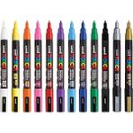 CetKing Posca Markör Kalem 3m Set 0.9-1.3 mm Keçe Uçlu (12'li Set)