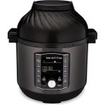 CetKing Pot Pro Crisp ve Airfryer, 11'i 1 Arada Elektrikli Çok Amaçlı Pişirici - Sıcak Hava Fritözü, Siyah Paslanmaz Çelik, 1500 W, 7,6 L