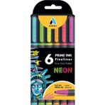 CetKing Prime Ink Fineliner 6'lı Neon Klasik Ince Uçlu Kalem