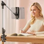 CetKing Profesyonel Kullanım Için Tablet Tutucu Ofis ve Ev Için Profesyonel Tablet Standı – 12.9” Kadar Uyumlu, Ayarlanabilir Kol ve Dönüş Açısı, ZM-050