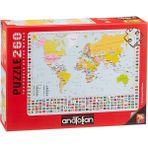 CetKing Puzzle - Dünya Haritası / 260 Parça Puzzle, #3319