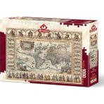 CetKing Puzzle Eski Dünya Haritası 1000 Parça Puzzle