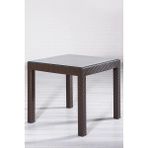 CetKing Rattan 80X80 Camlı Kahve Masa - Bahçe&balkon&teras