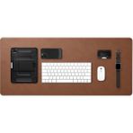 CetKing Regnum LD302 Büyük Boy 90 x 40 cm Mouse Pad (Velo Vegan Leather Technology) Brown - APP04763