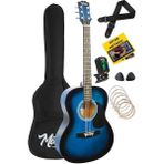 CetKing RG-530BL Kaliteli Mavi 40 Inç Akustik Gitar Seti 4/4 Yetişkin