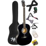 CetKing RG-550BK Pack Kaliteli Siyah 40 Inç Akustik Gitar Seti 4/4 Yetişkin