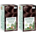 CetKing Saç Boyası 4.4 Kestane Kahve %100 Vegan 2'li Set