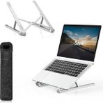 CetKing Saiji X2 Taşıma Çantalı Alüminyum Notebook Laptop Standı Gümüş