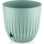 CetKing Saksı Tabaklı Delikli Plastik Çiçek Saksısı (Yeşil, 10 Litre)