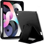 CetKing Samsung Tablet Ile Uyumlu Kılıf Lüks Kadife Iç Kaplamalı Suni Deri Mıknatıslı Standlı Tablet Arka Kapak (Siyah, Galaxy Tab S9 / S9 Fe)