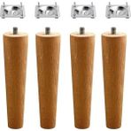CetKing Set Ahşap 12 cm Mobilya Koltuk Kanepe Sehpa Masa Ayağı Ayakları M8 Civatalı Bağlantı Aparatlı