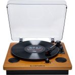 CetKing Soprano Ahşap Pikap Plak Çalar Retro Bluetooth USB Sd Kart Aux Dahili Hoparlör