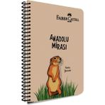 CetKing Spiralli Defter, A4, 80 Yaprak, 70G Kağıt, Çizgili, Anadolu Mirası Desenli, 500 Mikron Pp Kapak, Dayanıklı ve Çevre Dostu Tasarım, Tekli Paket
