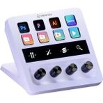 CetKing Stream Deck + White, Ses Mikseri, Canlı Üretim ve Stüdyo Denetleyicisi, Içerik Oluşturucular, Akış, Oyun Için, Özelleştirilebilir Dokunmatik Çubuk, Döner Regülatör ve LCD Tuşları, Mac ve Pc