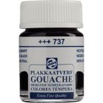 CetKing Talens Guaj Boya 16 ml Neutral Black 737 Parlak Bitiş Özellikli Sanatsal Malzeme