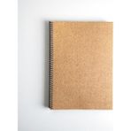 CetKing Tanıtım Çizgili Spiralli Not Defteri, A4 Boyut (21X29,7 Cm), 60 Yaprak, 90GR. Ivory Kağıt, Ofis Için Ideal (Kahverengi Kapak)