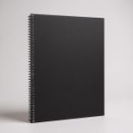 CetKing Tanıtım Çizgisiz Spiralli Not Defteri, A4 Boyut (21X29,7 Cm), 60 Yaprak, 90GR. Ivory Kağıt, Ofis Için Ideal (Siyah Kapak)