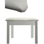 CetKing TBX-144WH Üst Kalite Piyano Taburesi Gizli Bölmeli Beyaz Renk (32X54X48)