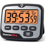 CetKing TM01 Dijital Mutfak Zamanlayıcısı, Geri Sayım ve Kronometre, Ayarlanabilir Sesli Alarm ve Geniş Arkadan Aydınlatmalı LCD Ekranlı Manyetik Zamanlayıcı Saat
