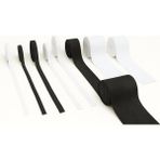 CetKing Top - 25 Metre - Bel Paça Yassı Geniş Lastik Lateks Ürün - Elastik Bant - Don Lastiği (Beyaz, 1 Cm)