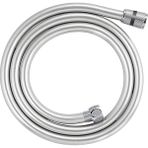 CetKing Twistfree Lüx Pvc Duş Hortumu/duş Spirali/paslanmaz Bağlantı Uçlu 150 cm Gümüş