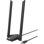 CetKing U18A Wi-Fi 6 Adaptör USB 3.0, AX1800 Çift Bantlı Wireless Adaptör, 1201MBPS 5ghz, 574MBPS 2.4ghz, Tak ve Çalıştır, Mu-Mımo Teknolojisi, Wpa3, Windows 10 Desteği, Siyah