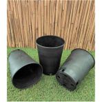 CetKing Üretim Saksısı 30 Adet 2 Lt 14X19 cm Plastik Saksı Siyah Üretim Saksı Bitki Üretim Saksısı
