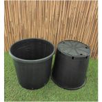 CetKing Üretim Saksısı 5 Adet 11,5 Lt 24X24 cm Plastik Saksı Siyah Üretim Saksı Bitki Saksısı