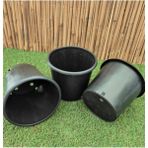 CetKing Üretim Saksısı 50 Adet 2,7 Lt 16X16 cm Plastik Saksı Siyah Üretim Saksı Bitki Üretim Saksısı