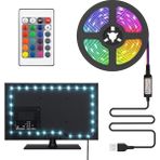 CetKing ve Pc Arkası Rgb Şerit LED Işık Seti - 3 Metre, USB Girişli, Kumandalı, 352 Renk Seçeneği, IP20 Iç Mekan, 4W Düşük Enerji Tüketimi CT4566