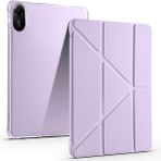 CetKing Xiaomi Redmi Pad 2 ile Uyumlu Kılıf Tri Folding Silikon Kalem Bölmeli Katlanabilir Standlı Pu Deri Yumuşak Kapak, Tablet Kılıfı [akıllı Kapak, Uyku Modlu] - Lila