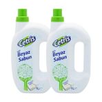 Cetris 1lt Sıvı Beyaz Sabun, Bildiğiniz Sabun, Temizlikte Doğal Olarak Önde 2'li Set