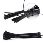Çetsan 4,8x200 Siyah 20cm Kablo Bağı Plastik Cırt Kelepçe Toplayıcı-100 Adet