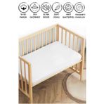 ÇETTEX BABY %100 Pamuk Sıvı Geçirmez Fitted Bebek Ve Çocuk Yatağı Koruyucu Alez