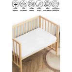 Çettex Baby Pamuk Sıvı Geçirmez Fitted Bebek ve Çocuk Yatağı Koruyucu Alez - 70 x 120 cm - Beyaz