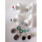 Ceturn Global Kombi Alt Bağlantı Seti Plastik Düz 8 Parça