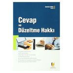 Cevap ve Düzeltme Hakkı - Abdullah Güzel