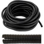 CevHerS 12 mm Yarıklı Spiral Hortum Kablo Gizleme Izolasyon Borusu Esnek Siyah