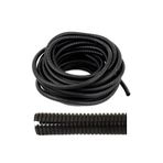 CevHerS 19MM Yarıklı Spiral Hortum Kablo Gizleme Izolasyon Borusu Esnek Siyah