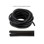 CevHerS 5 mm Yarıklı Spiral Hortum 10 Metre Kablo Gizleme Izolasyon Borusu Esnek Siyah