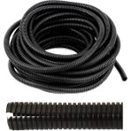 CevHerS 5 mm Yarıklı Spiral Hortum Kablo Gizleme Borusu Esnek Siyah PP Malzeme Özellikli