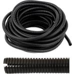 CevHerS 7 mm Yarıklı Spiral Hortum Kablo Gizleme Izolasyon Borusu Esnek Siyah